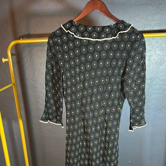 J. Jill Black and White V-Neck Gown with Sailor Collar - Picture 5 of 5